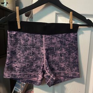 Under Armour Pink, Purple, and Black Athletic Shorts